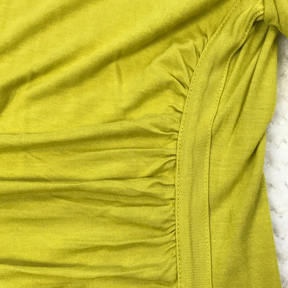 New Cremieux Ruched Turtleneck Top S - Picture 3 of 8